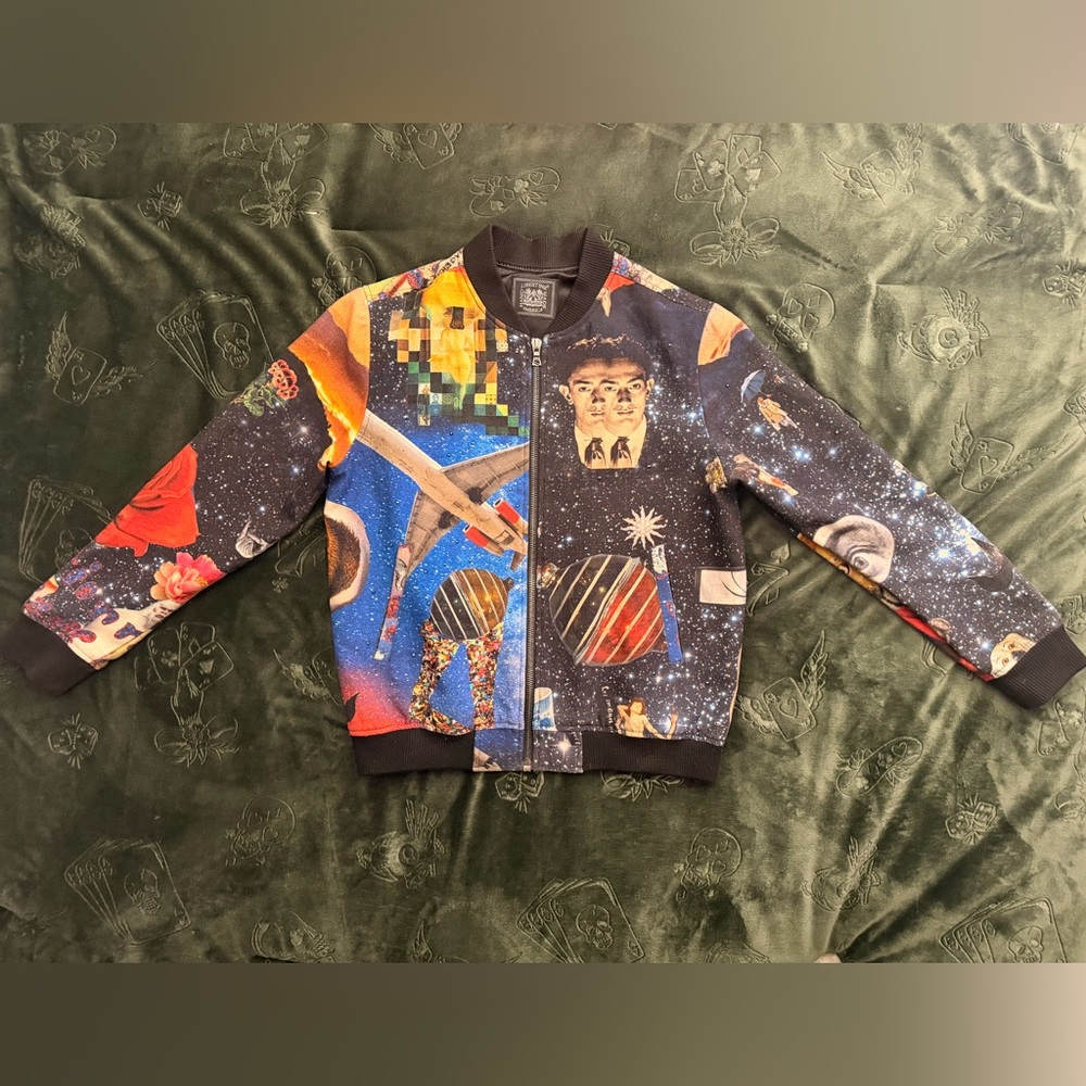 LIBERTINE One-of-a-Kind owned by 🤩CHRIS BROWN🤩Colorful Graphic Bomber Jacket